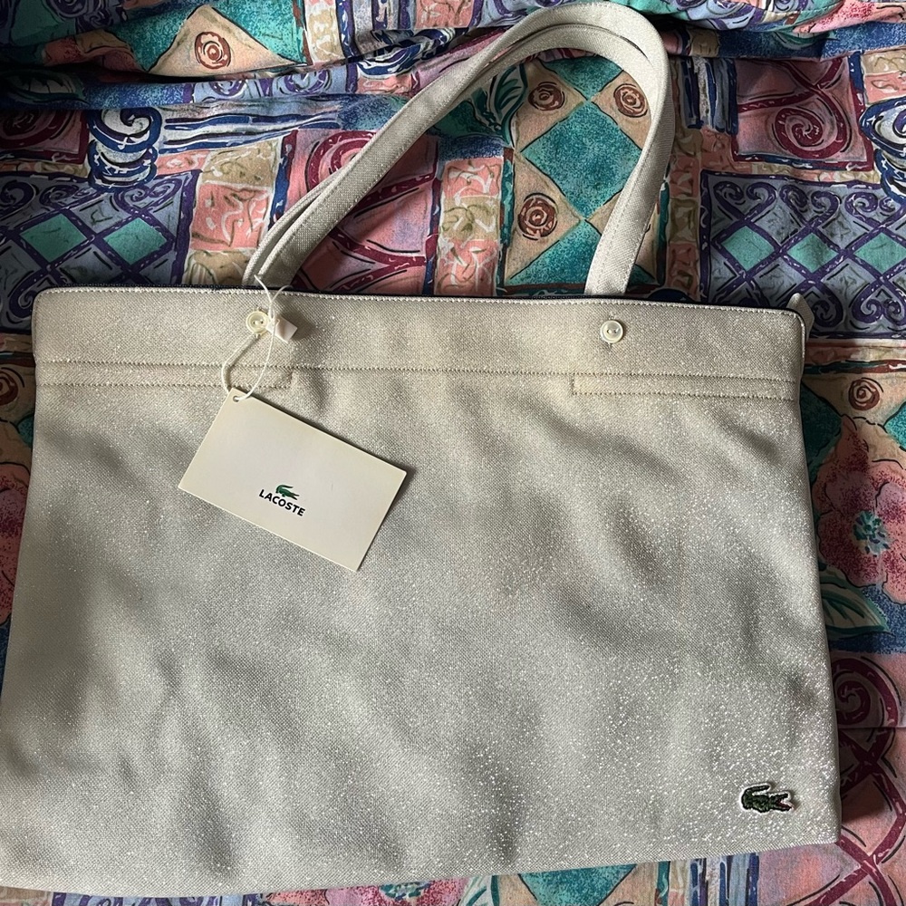 Lacoste Women's Sparkling White Tote